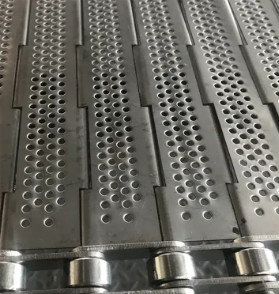 Industrial Stainless Steel Flat Top Chain Mesh Belt For Food Processing Conveyor