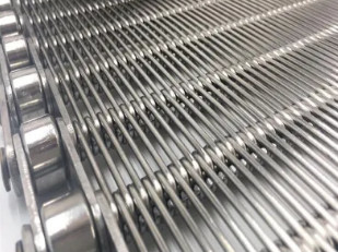 316l Flat Wire Mesh Belt Temperature Resistant Chain Wire Mesh
