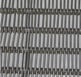 SUS304/316 Stainless Steel Eye Link stainless mesh conveyor belt System with Chain Roller