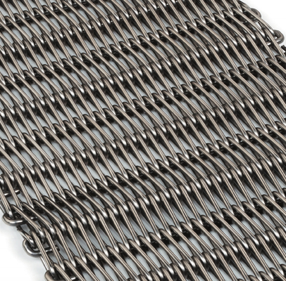 Metal Conveyor Spiral Freezer Belt Stainless Steel Woven Screen Mesh