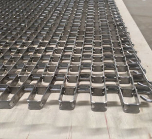 304 Stainless Steel Flex Weave Square Wire Mesh Conveyor Belts