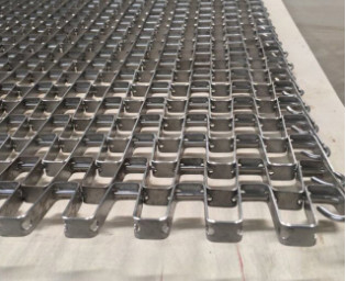 20cm-200cm Stainless Steel Conveyor Belt Wall Cladding Metal Mesh