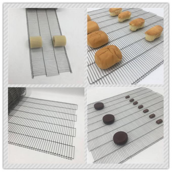 304 Stainless Steel Food Mesh Belt Ladder Chain Conveyor Systems 4