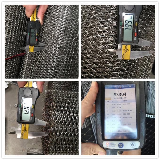 304 Stainless Steel Food Mesh Belt Ladder Chain Conveyor Systems 10