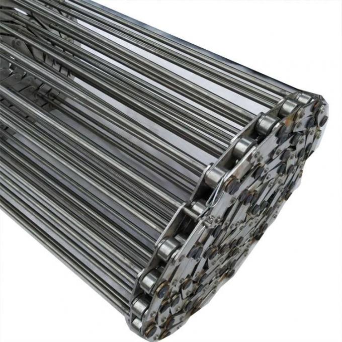 304 Stainless Steel Spiral Wire Food Mesh Belt Mesh For Chain Link Conveyor 5