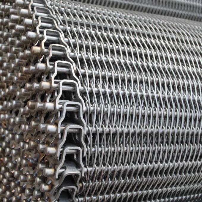 SUS316L Stainless Steel Conveyable Conveyor Belt Fabrication Mesh Wire 12